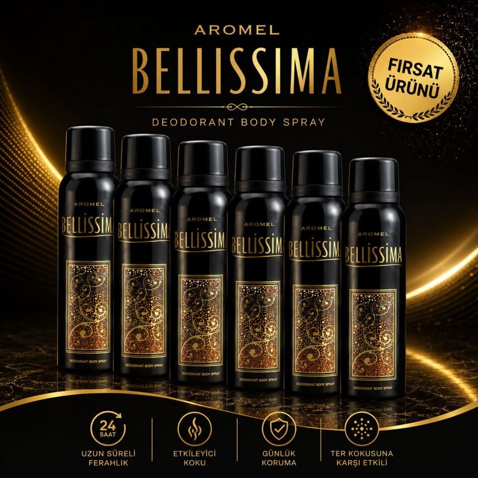 Bellisima Deodorant 150 ml x 6 adet